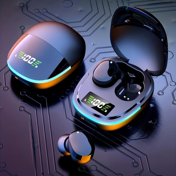 Wireless Earbuds with LED Display