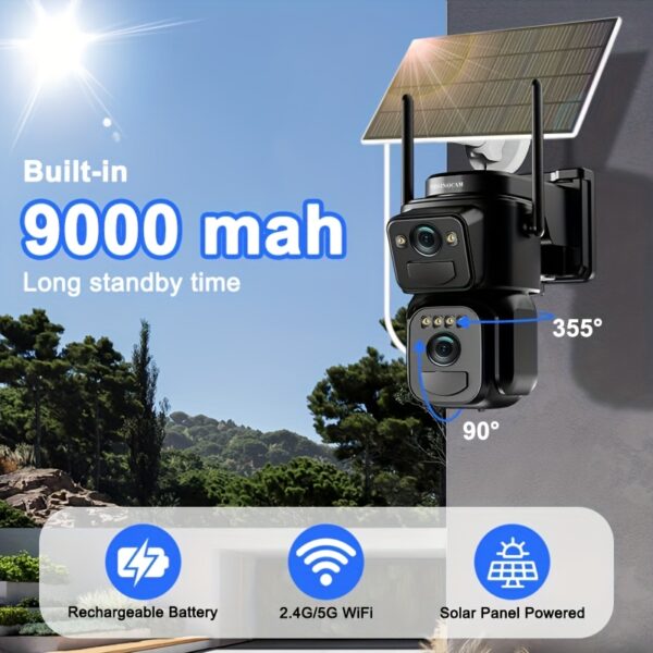 10x Zoom 360° WiFi Camera - Image 2