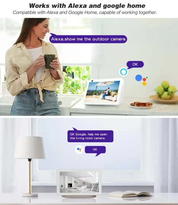 1pc 8MP 3CPU Wireless Security Camera - Image 8
