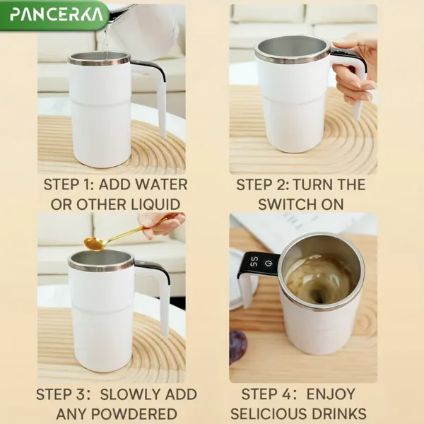 Rechargeable Self-Stirring Coffee Mug - Image 8