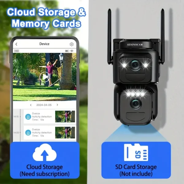 10x Zoom 360° WiFi Camera - Image 5